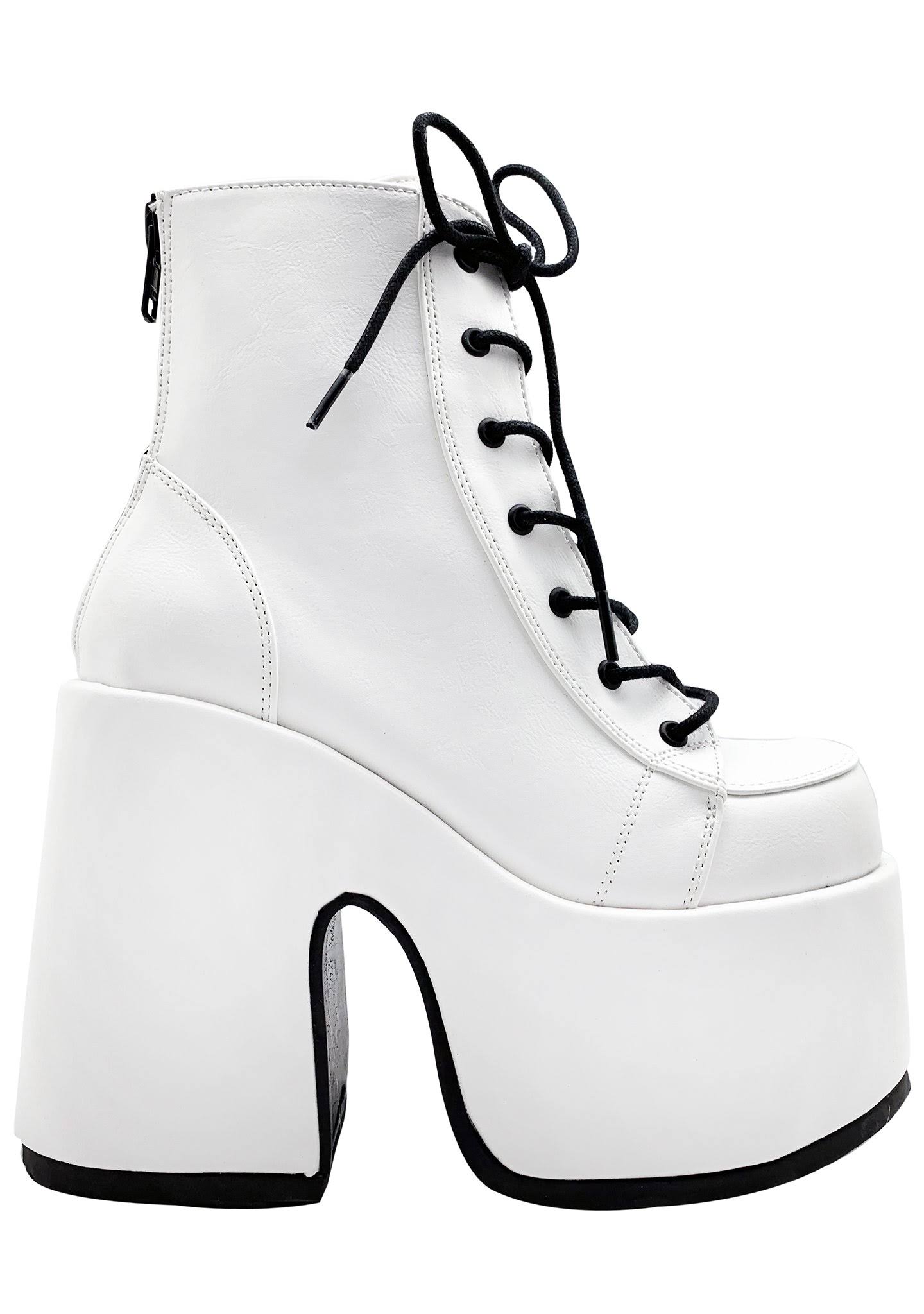 White Vegan Leather Shoes J9934