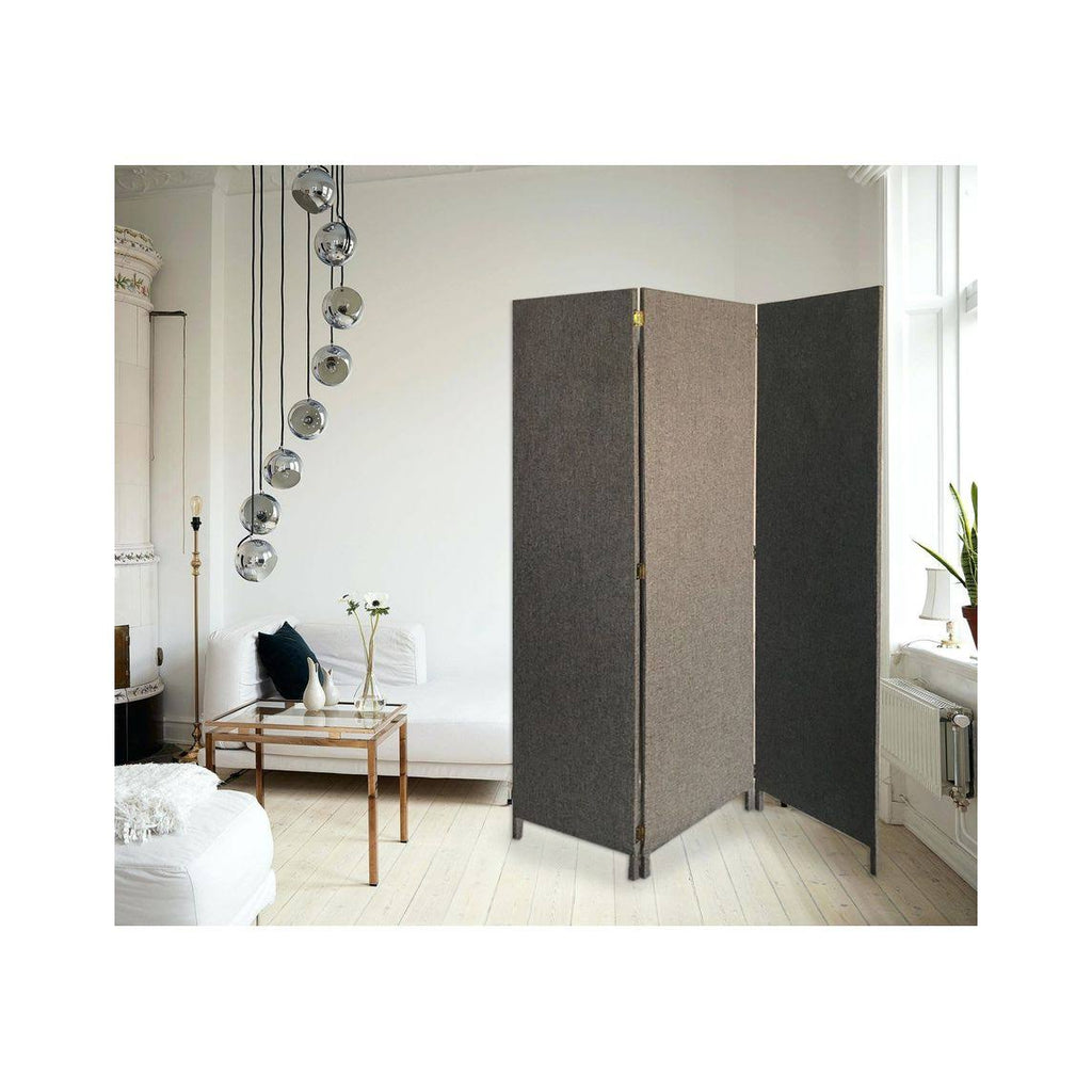 3 Panel Fabric Soho Screen - Grey F261427