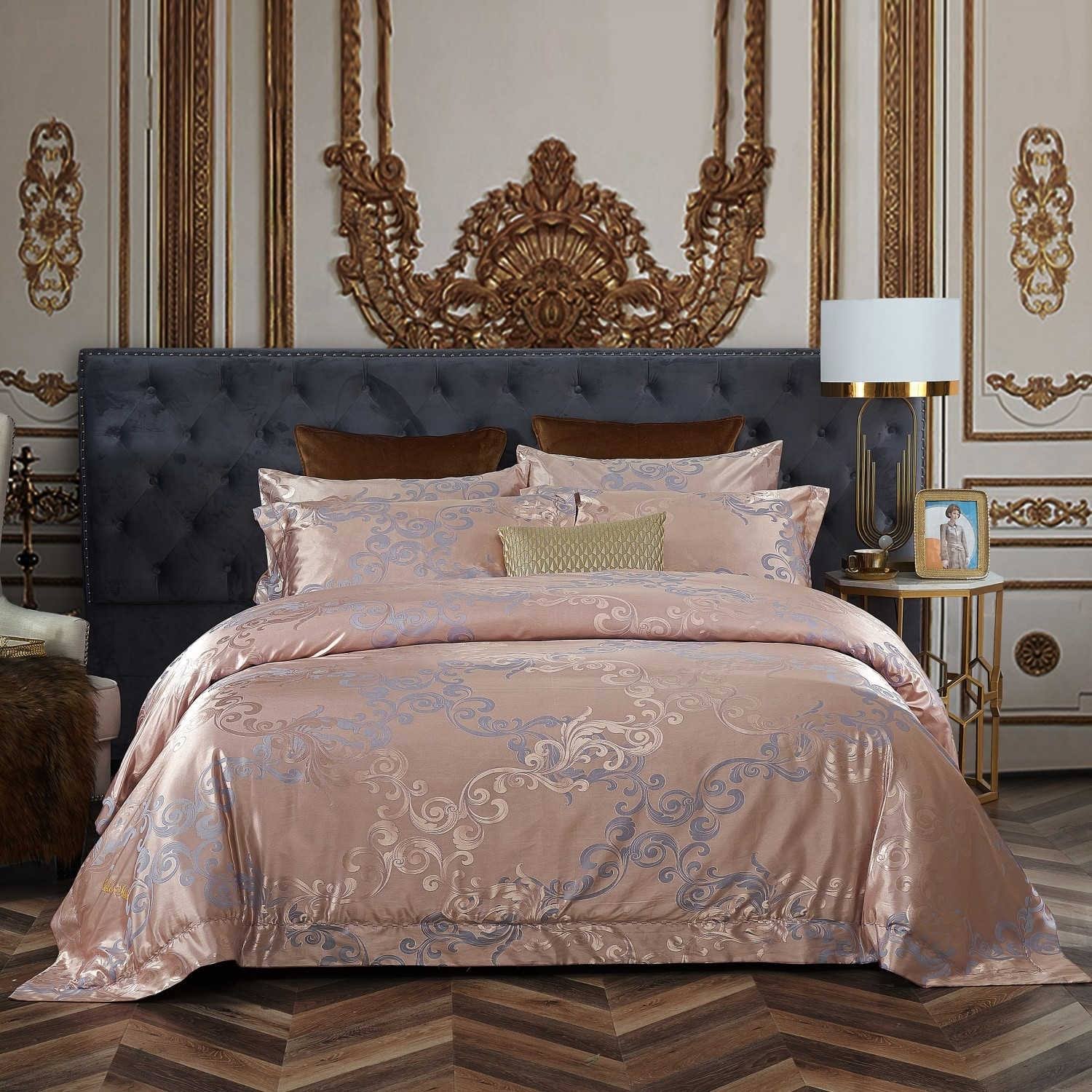 Queen Size Jacquard Cotton Duvet Cover Set F210567