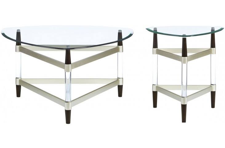 Glass Top End Table K438573