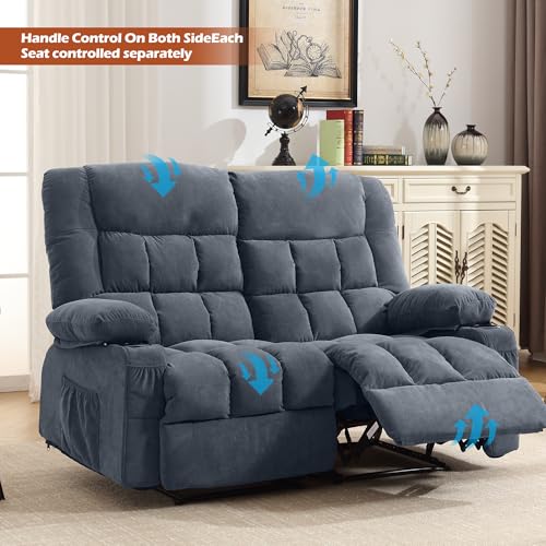 2 Seat Manual Reclining Loveseat with Cup Holders K389894