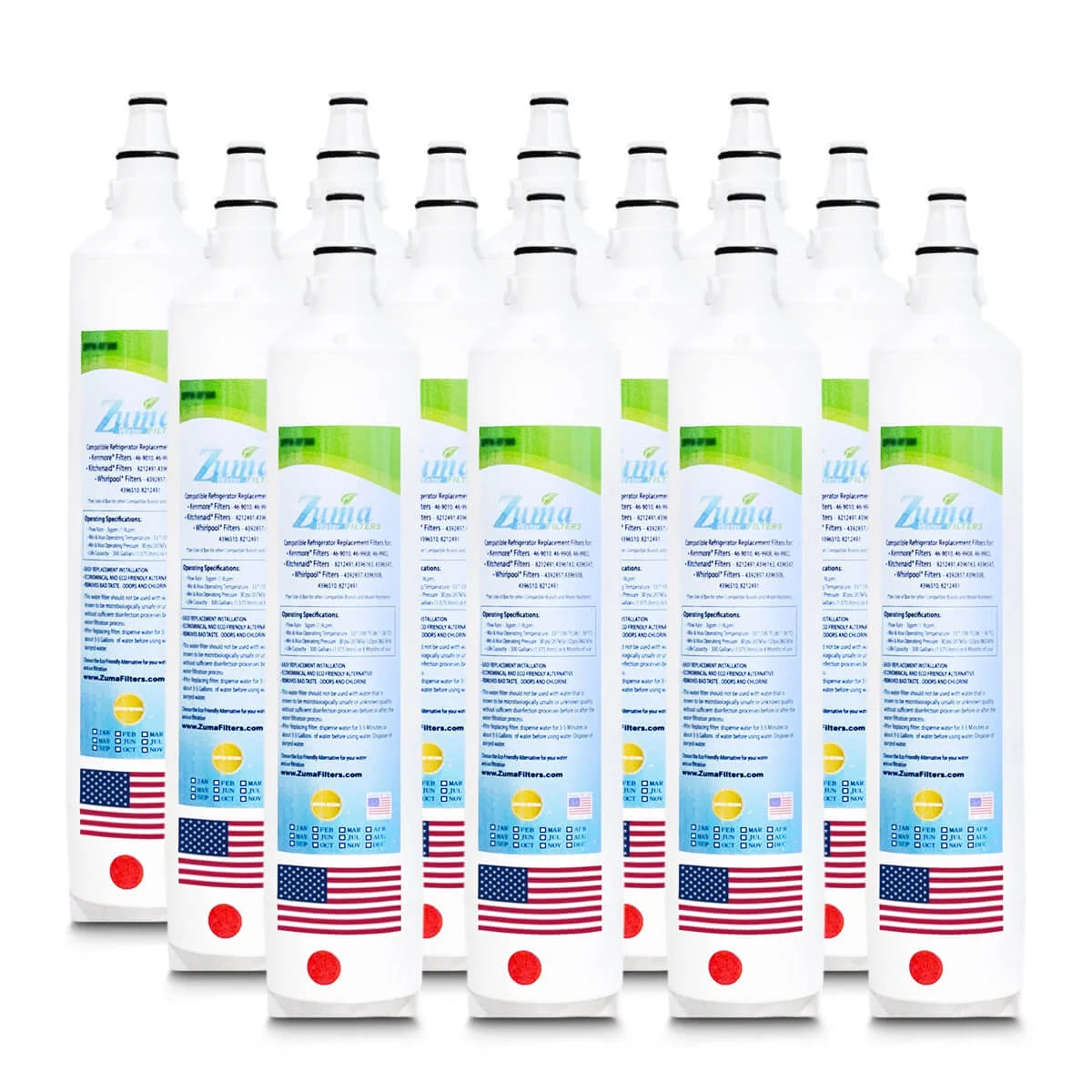 12 Pack Water Filters J673