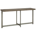 Gray Wooden Sofa Table with Metal Legs J4980