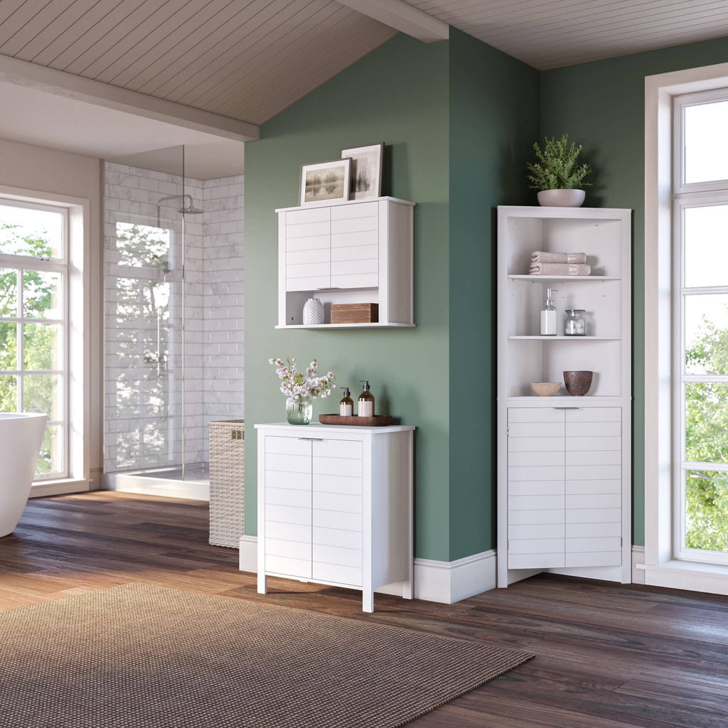 Two Door Floor Cabinet White K778
