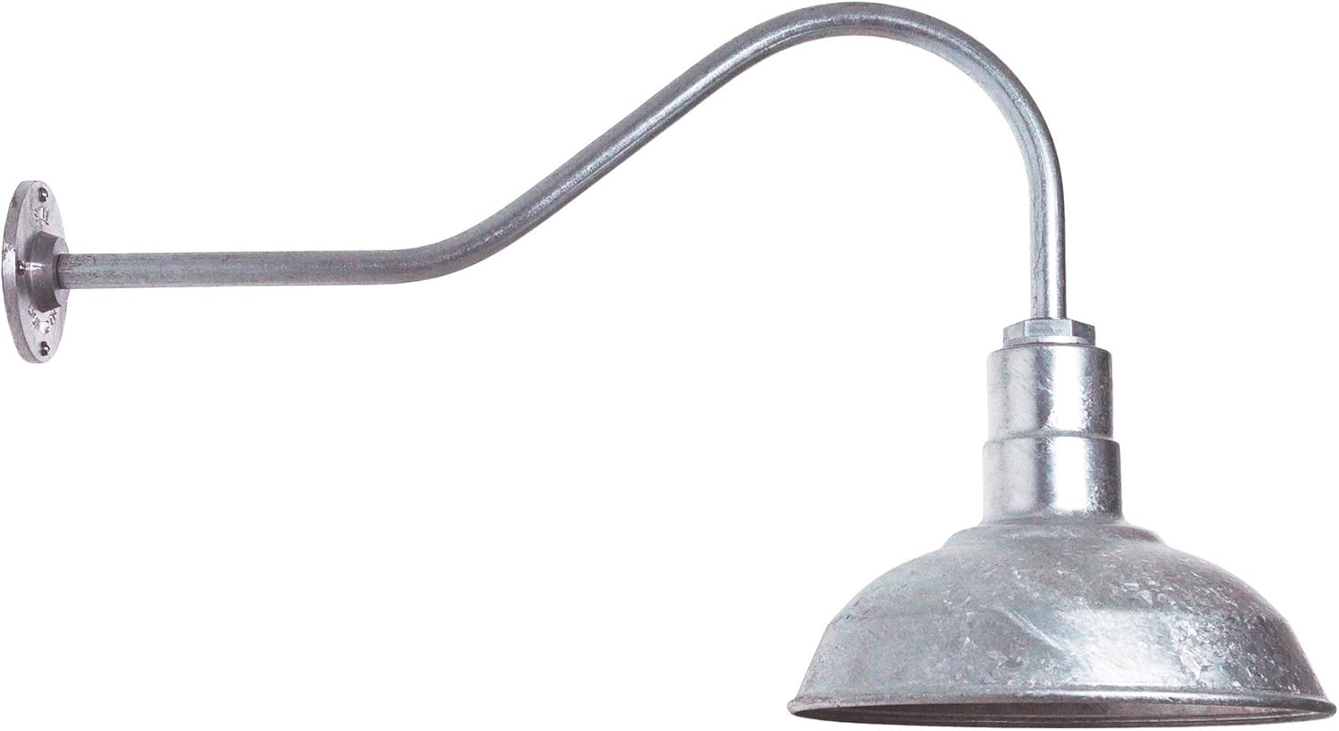 Matte Black Steel Gooseneck Barn Light B686582