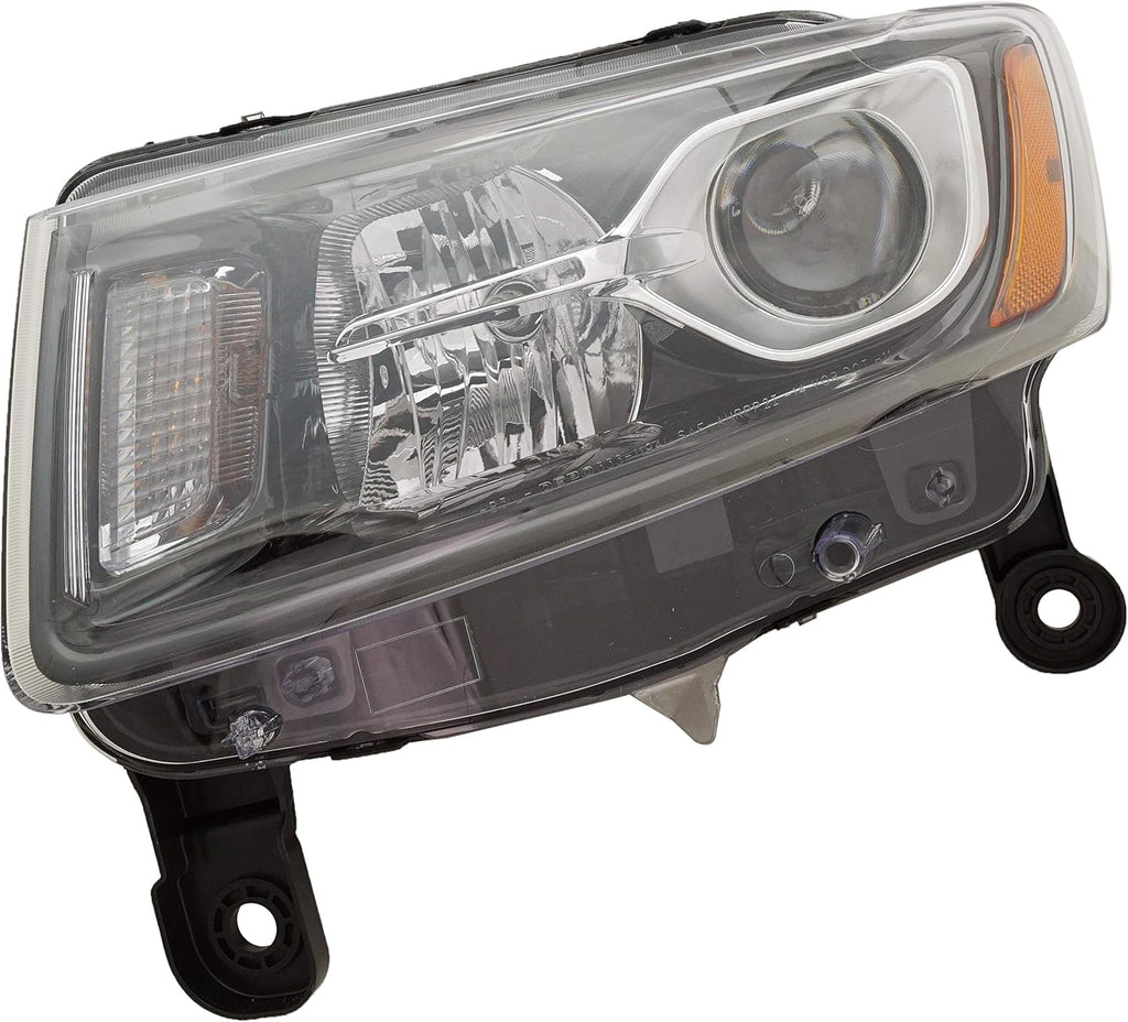 Headlight Assembly for 2014-2016 Jeep Grand Cherokee Black Trim Driver Side A617636