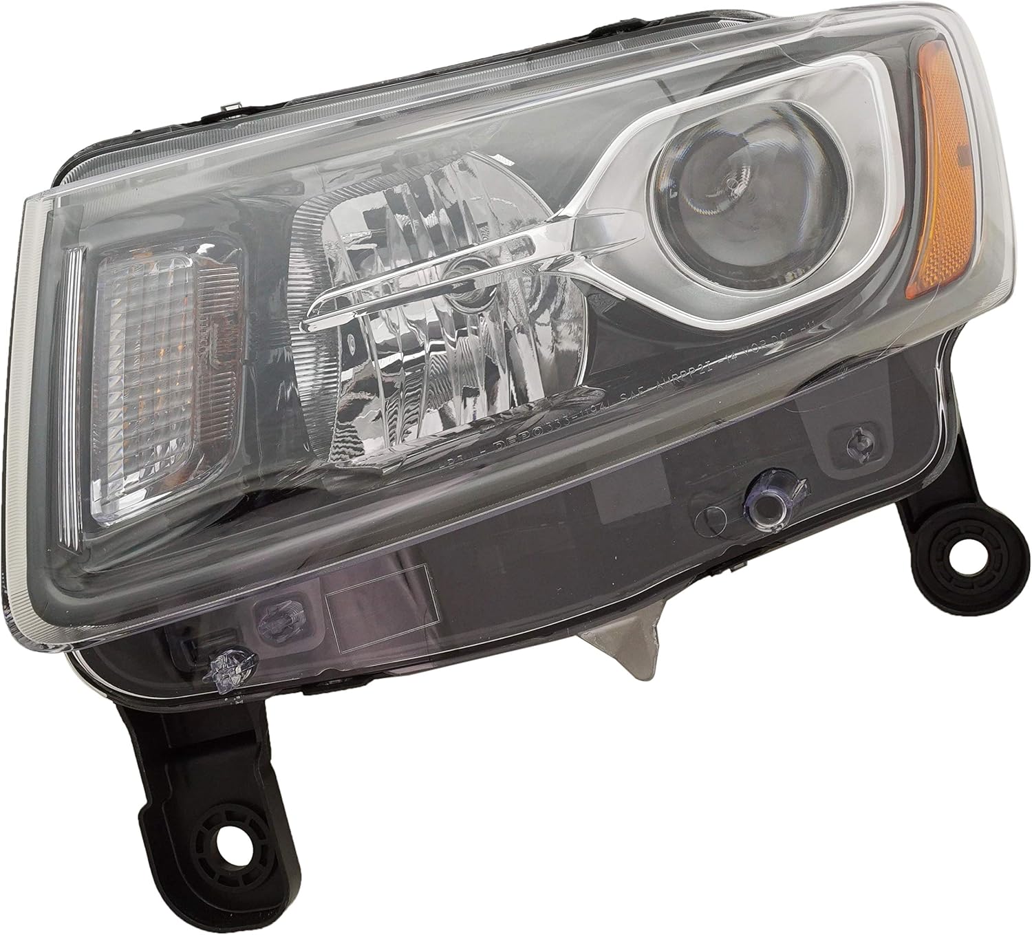 Headlight Assembly for 2014-2016 Jeep Grand Cherokee Black Trim Driver Side A617636