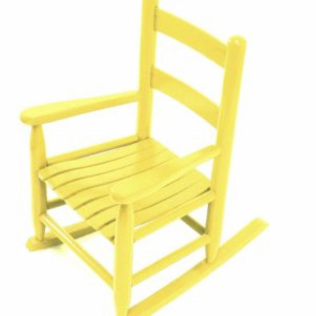 Coastal Yellow Wood Childs Rocking Chair Y664983