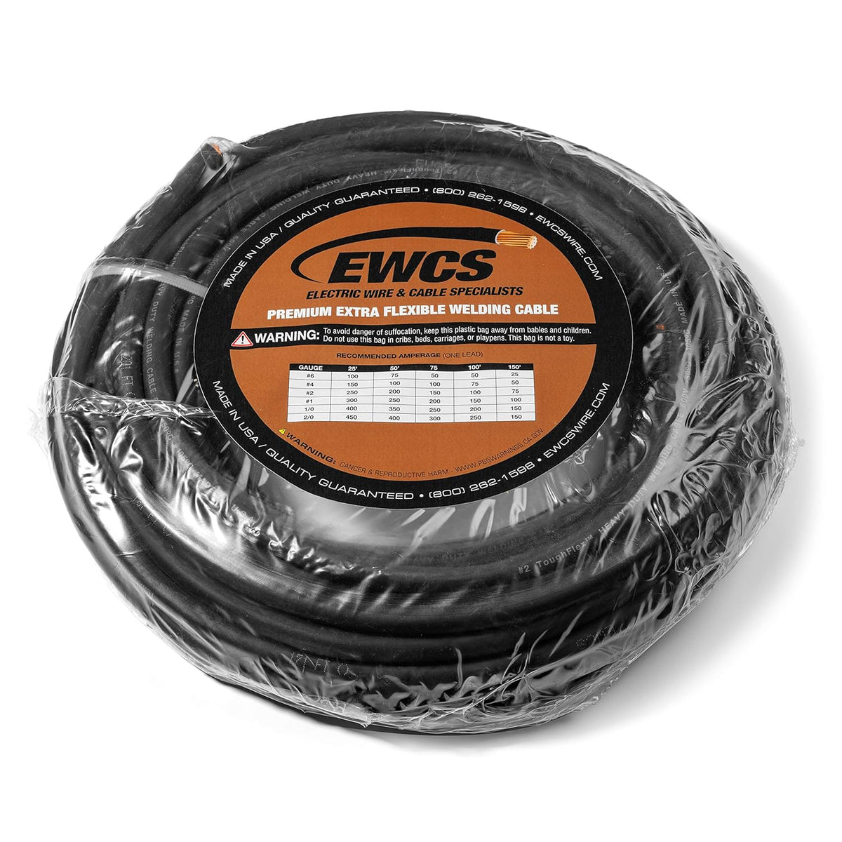 4 Gauge Black Welding Cable 100 Feet Q700297