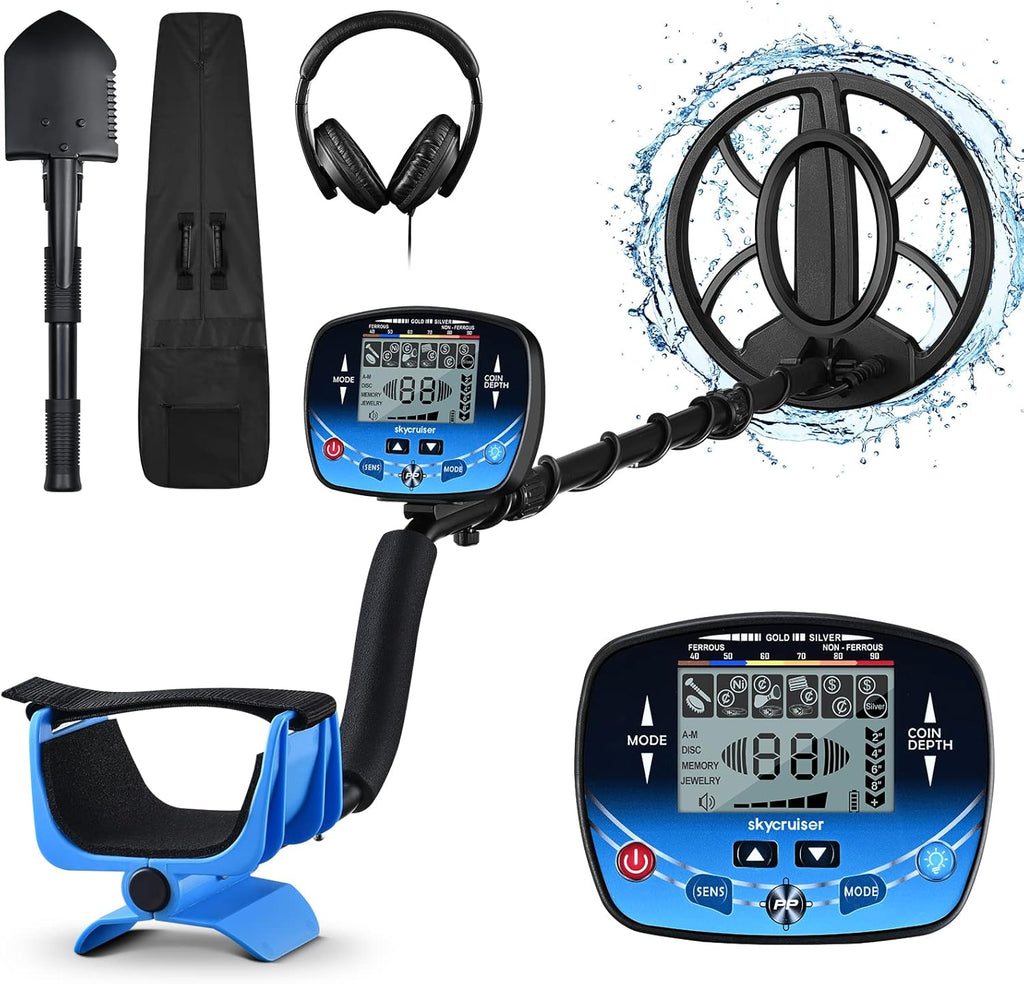 Waterproof Metal Detector with 10" IP68 Search Coil J4905
