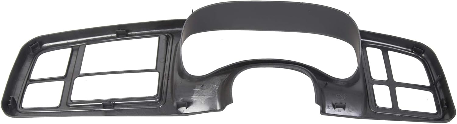 Full-Size Double DIN ABS Plastic Matte Black Dash Kit Pack of 2 U541277