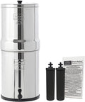 Gravity-Fed Water Filter with 2 Black Berkey Purification Elements J9418