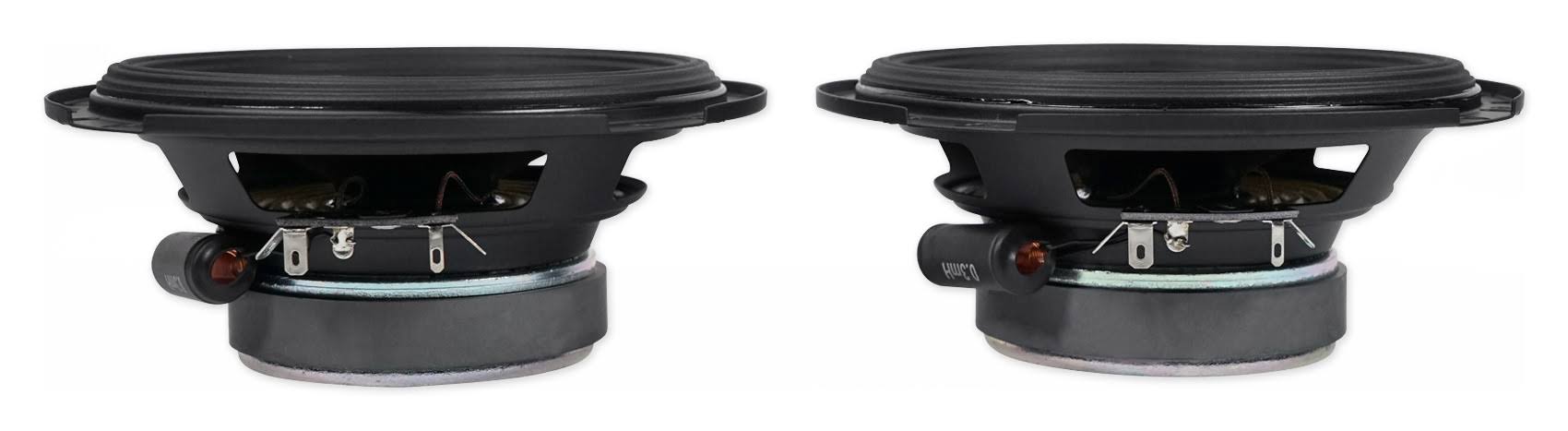 2 Pairs 6.5x22 Car Audio Component Speakers with Tweeters F246403
