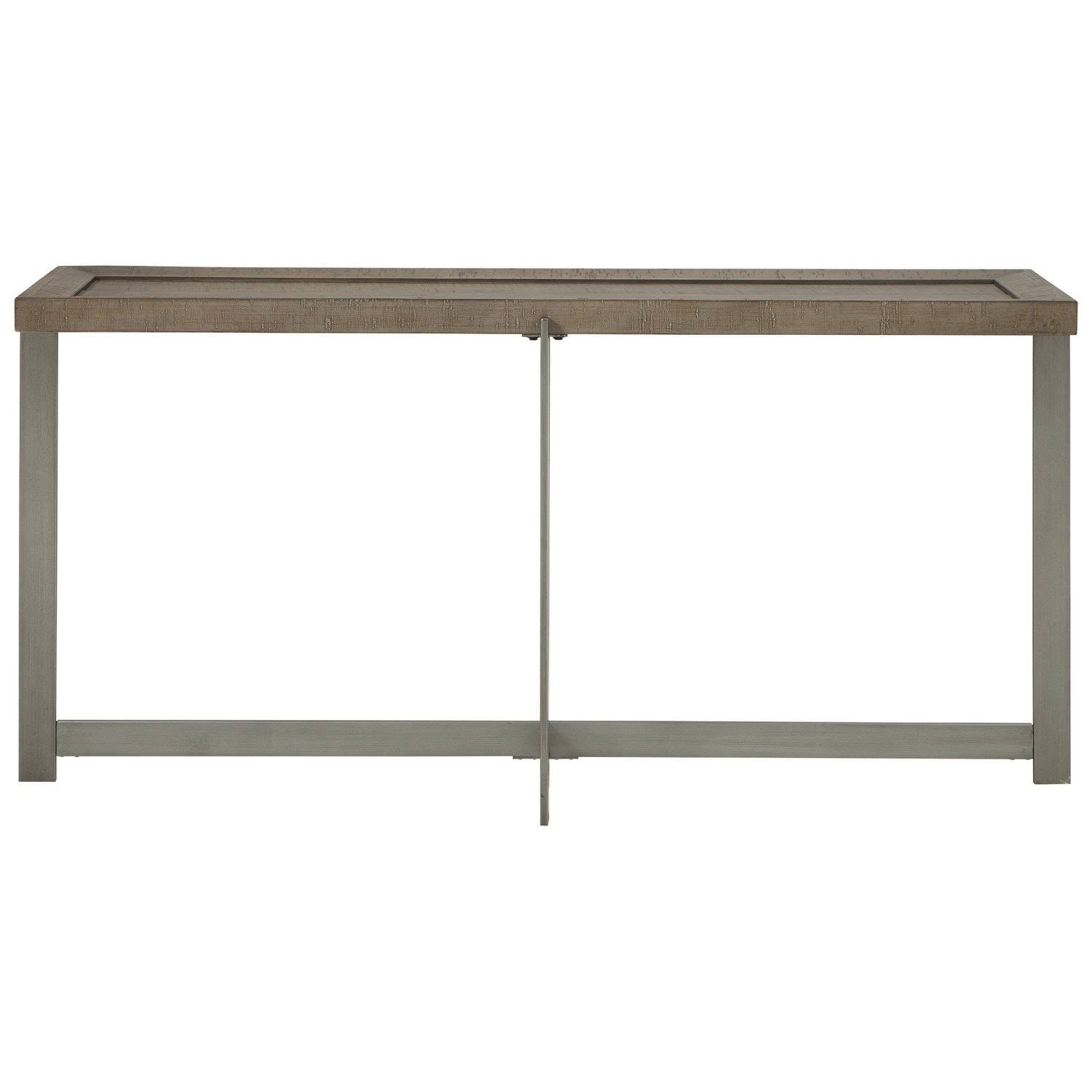 Gray Wooden Sofa Table with Metal Legs J4980