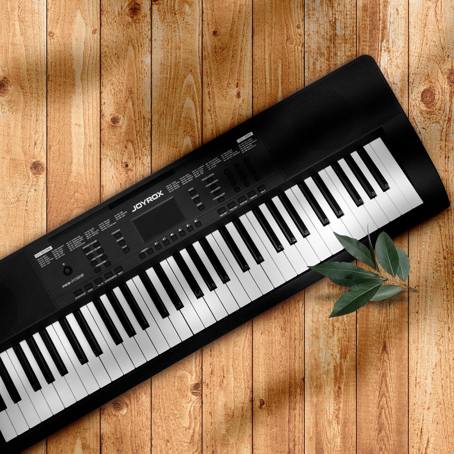 61 Key Keyboard Piano with Stand, Bench, Headphones, Speakers L90454