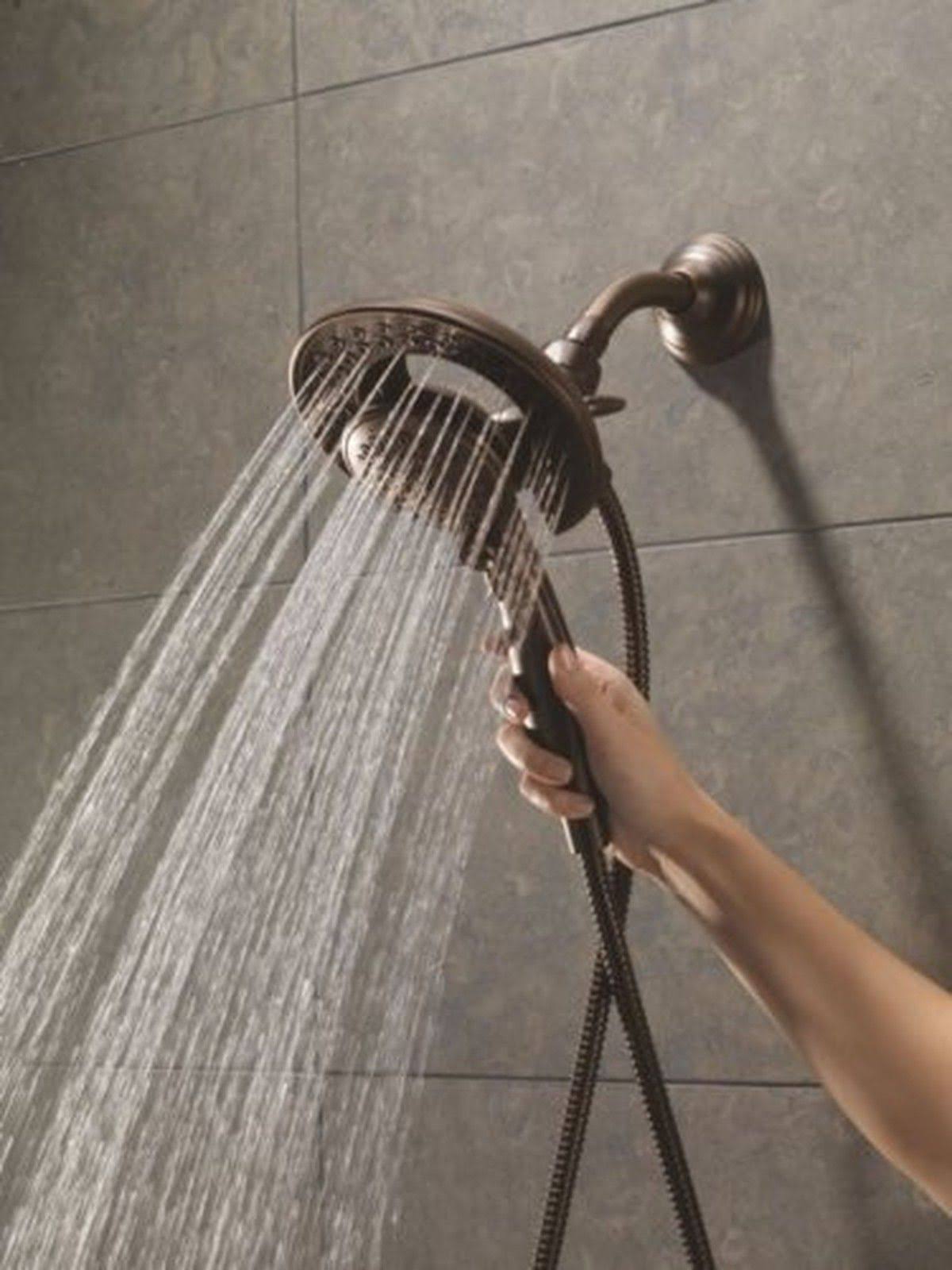 Venetian Bronze Dual Hand Held Rain Shower Heads 2 in 1 Combo B70508