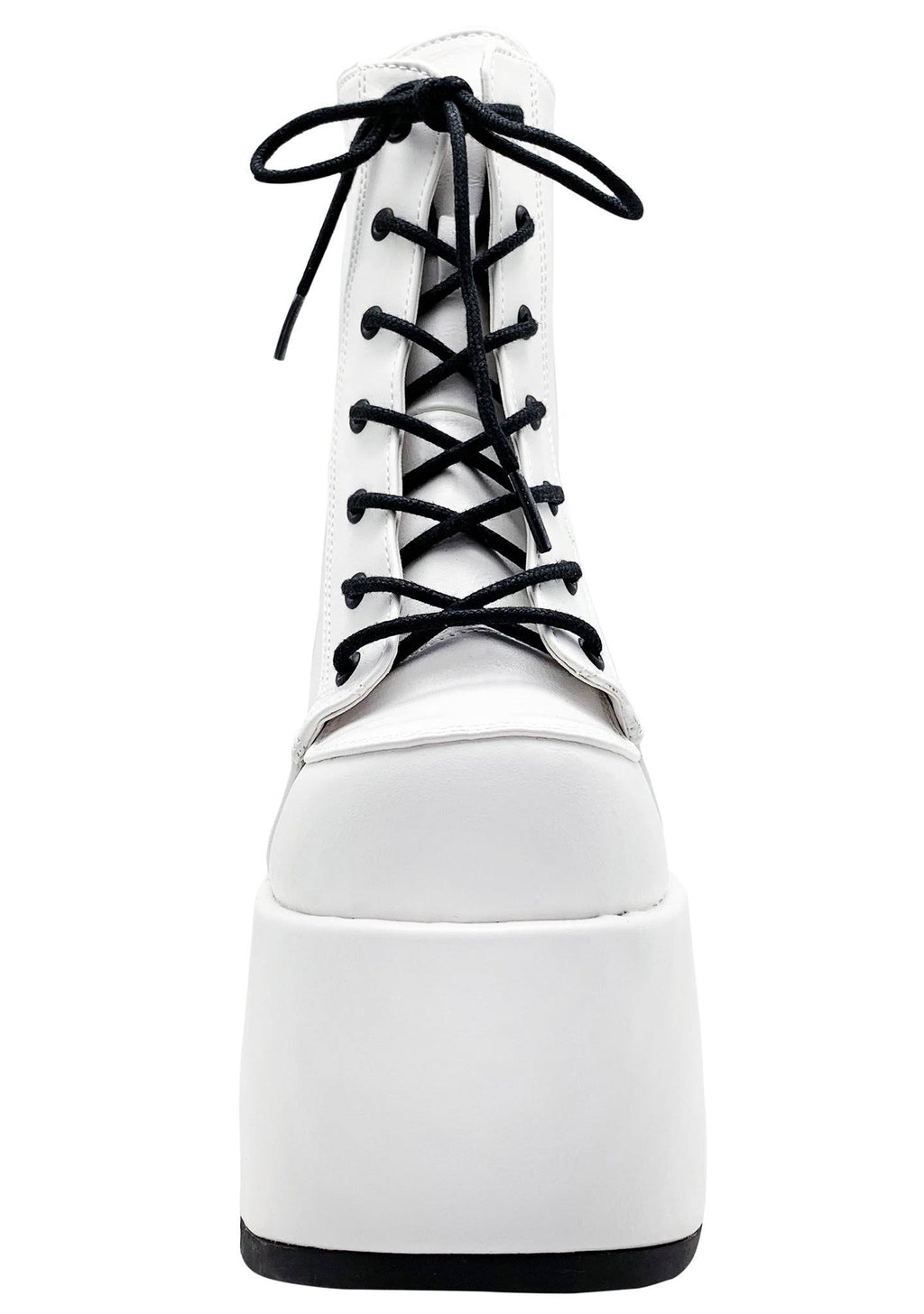 White Vegan Leather Shoes J9934