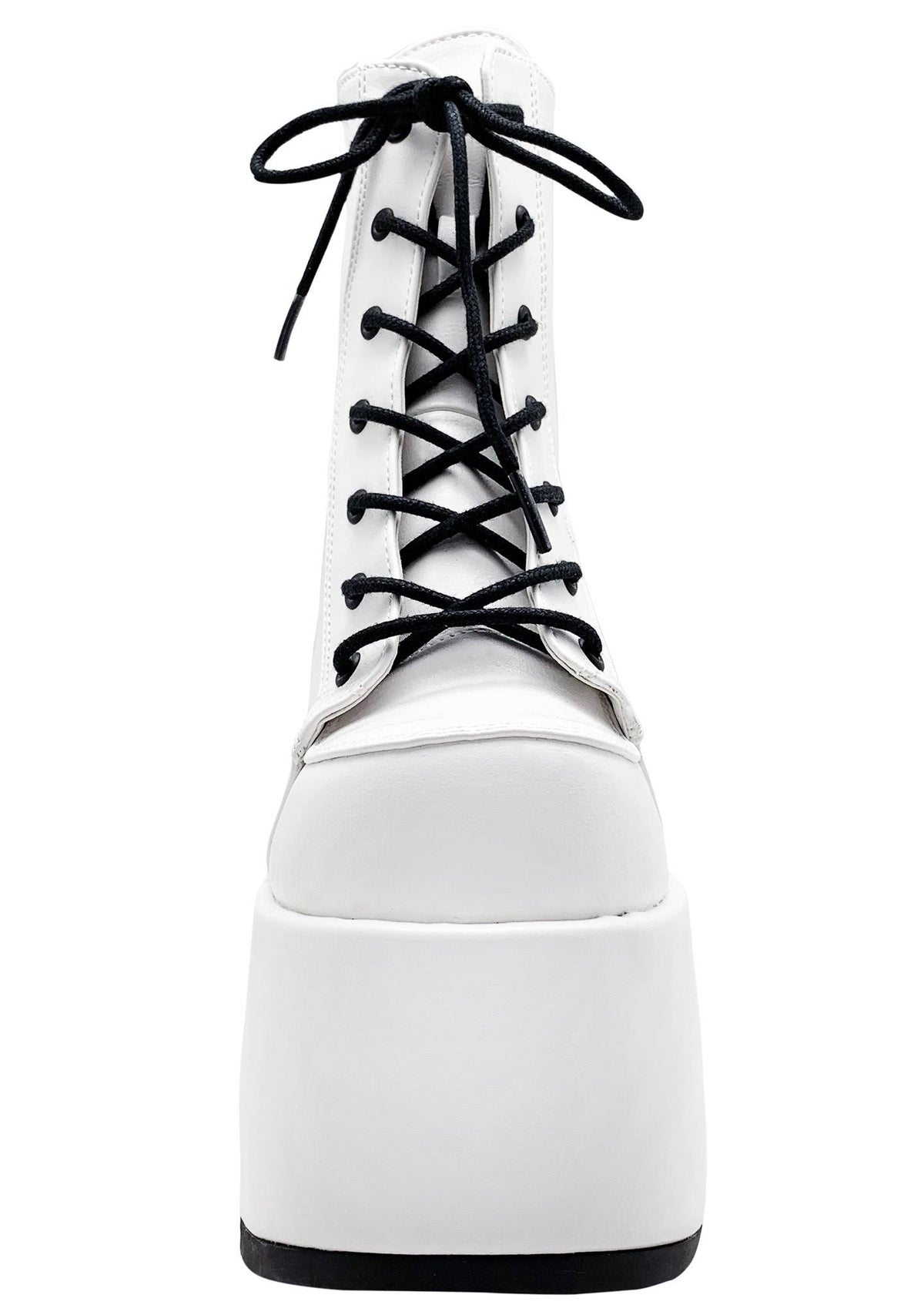 White Vegan Leather Shoes J9934