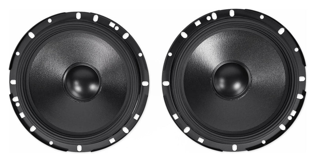 2 Pairs 6.5x22 Car Audio Component Speakers with Tweeters F246403