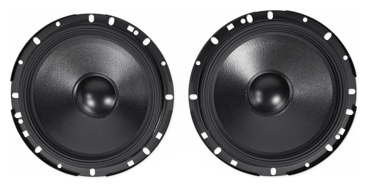 2 Pairs 6.5x22 Car Audio Component Speakers with Tweeters F246403