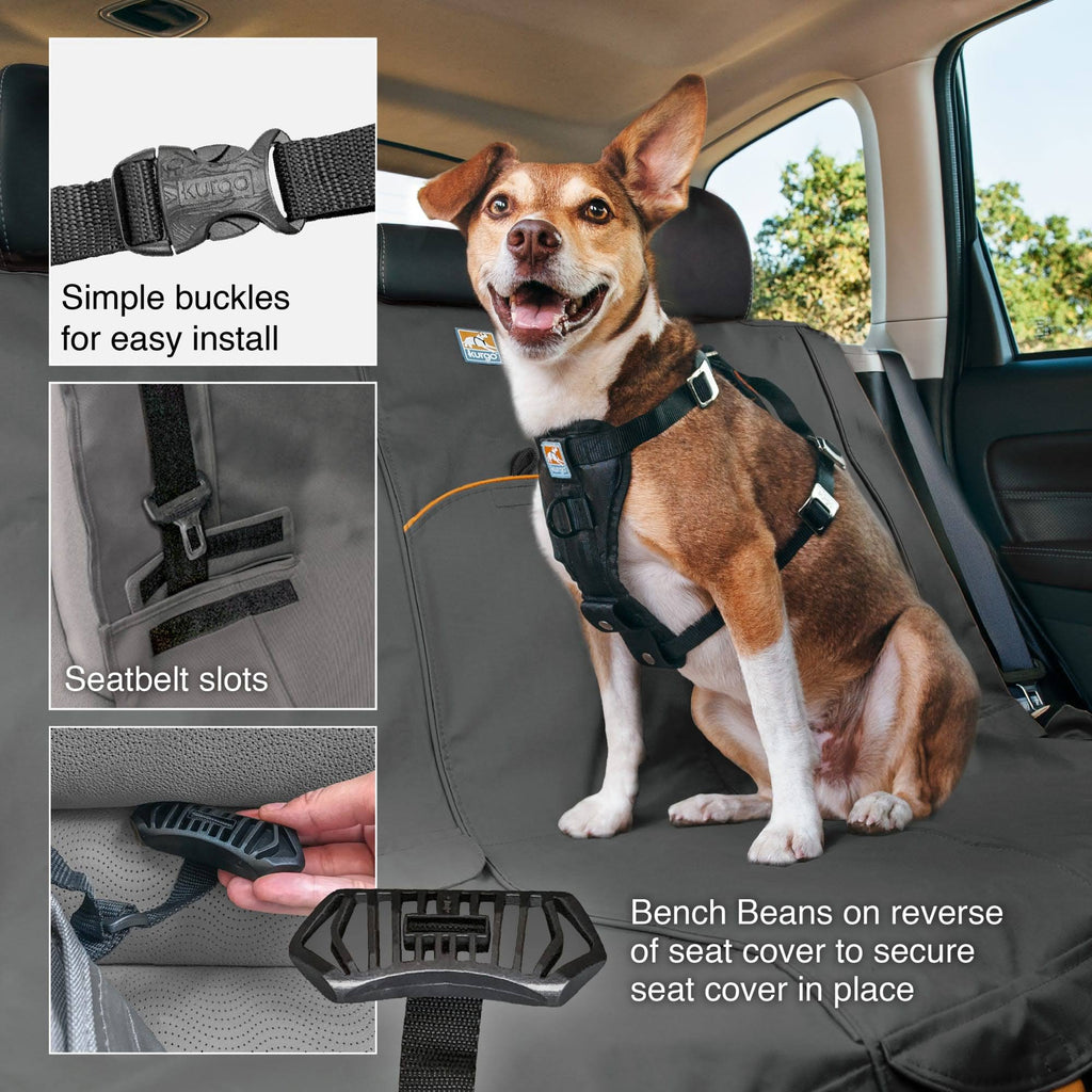 Grey Waterproof Car Bench Seat Cover U457