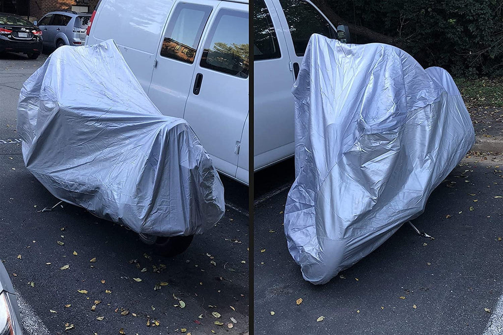 Motorcycle Cover with Reinforced Securing Straps and Storage Bag H77335