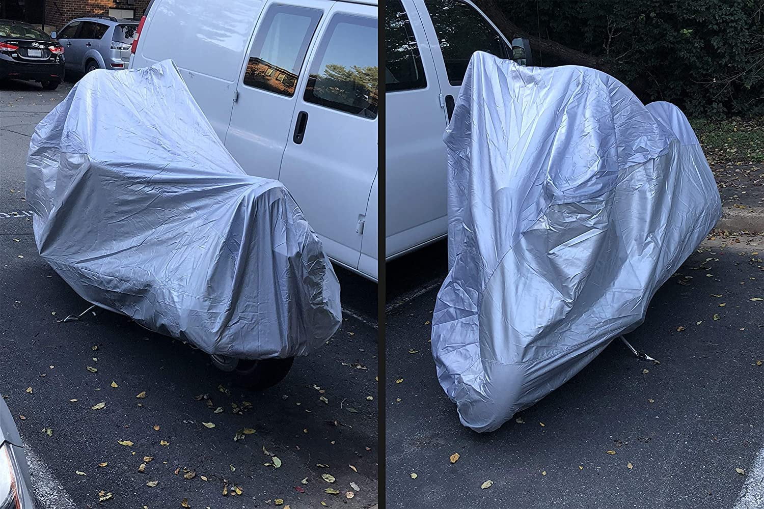 Motorcycle Cover with Reinforced Securing Straps and Storage Bag H77335