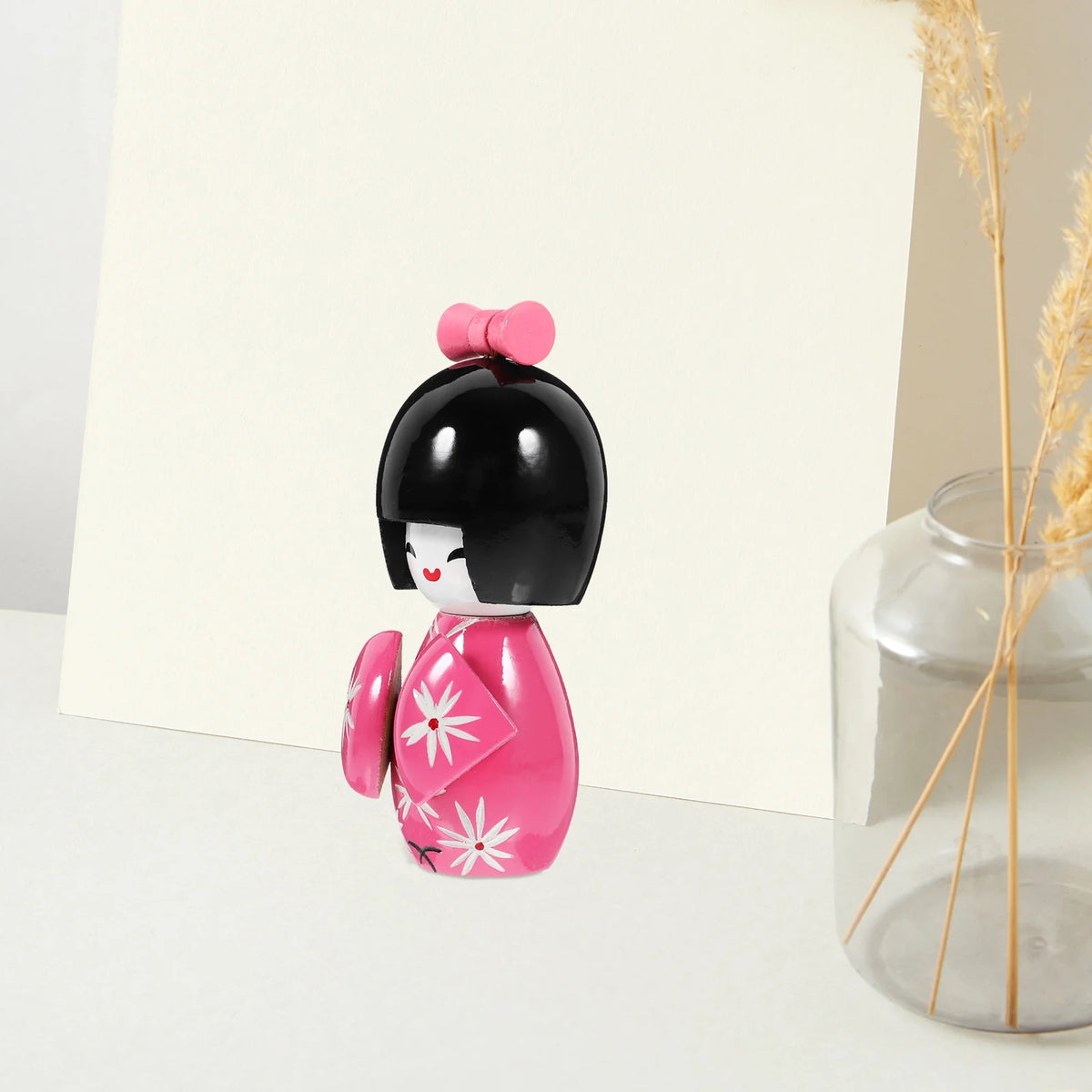 Wooden Kimono Doll Ornament U177