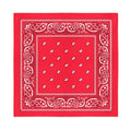 Red Bandana Headband Square Polyester Paisley 600 Pack Z72920