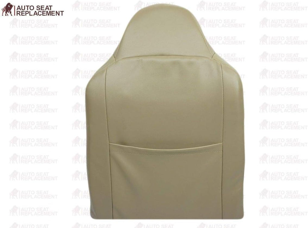 Leather Seat Cover for Ford F250 F350 in Medium Parchment Tan Driver & Passenger T609