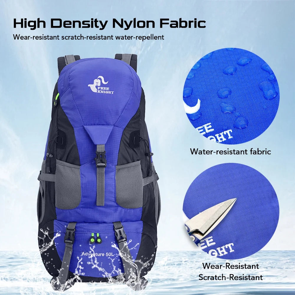 50L Water-resistant Hiking Backpack Daypack U603