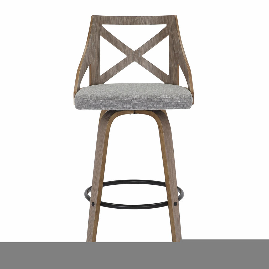 Swivel Polyester Counter Stool - Set of 2 I15526