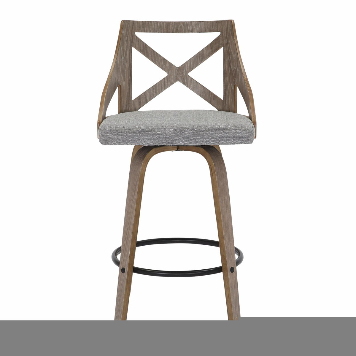 Swivel Polyester Counter Stool - Set of 2 I15526