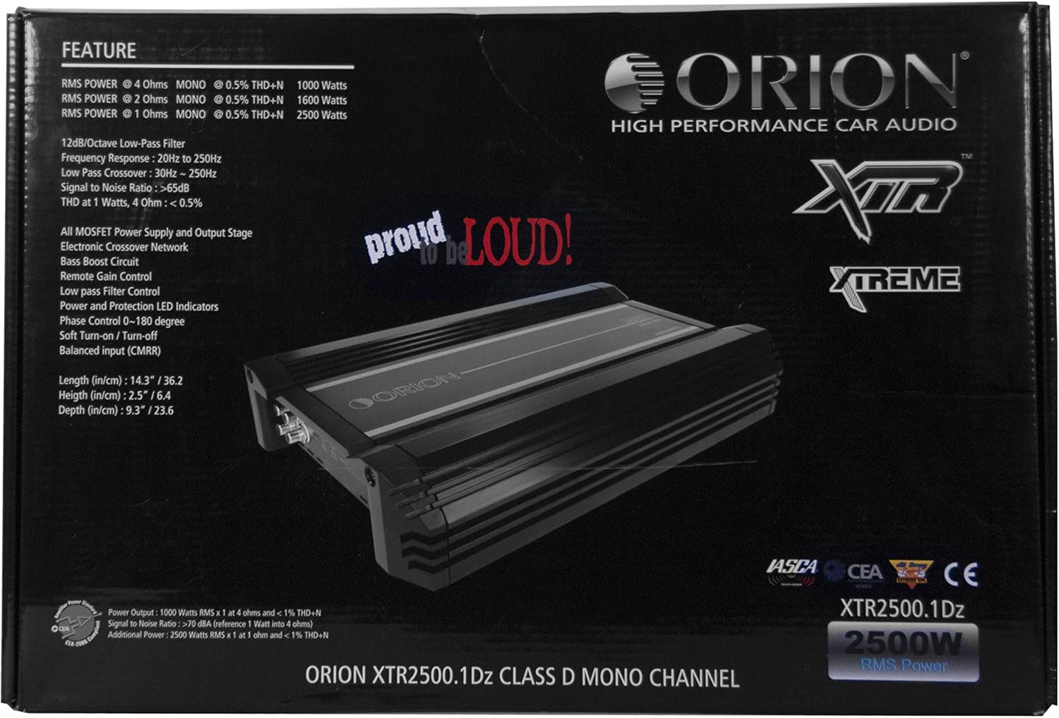 2500 Watts RMS Class D Monoblock Car Amplifier Q966141