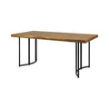Teak Black Acacia Wood Dining Table K7244