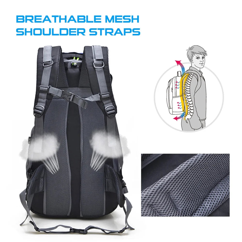 50L Water-resistant Hiking Backpack Daypack U603