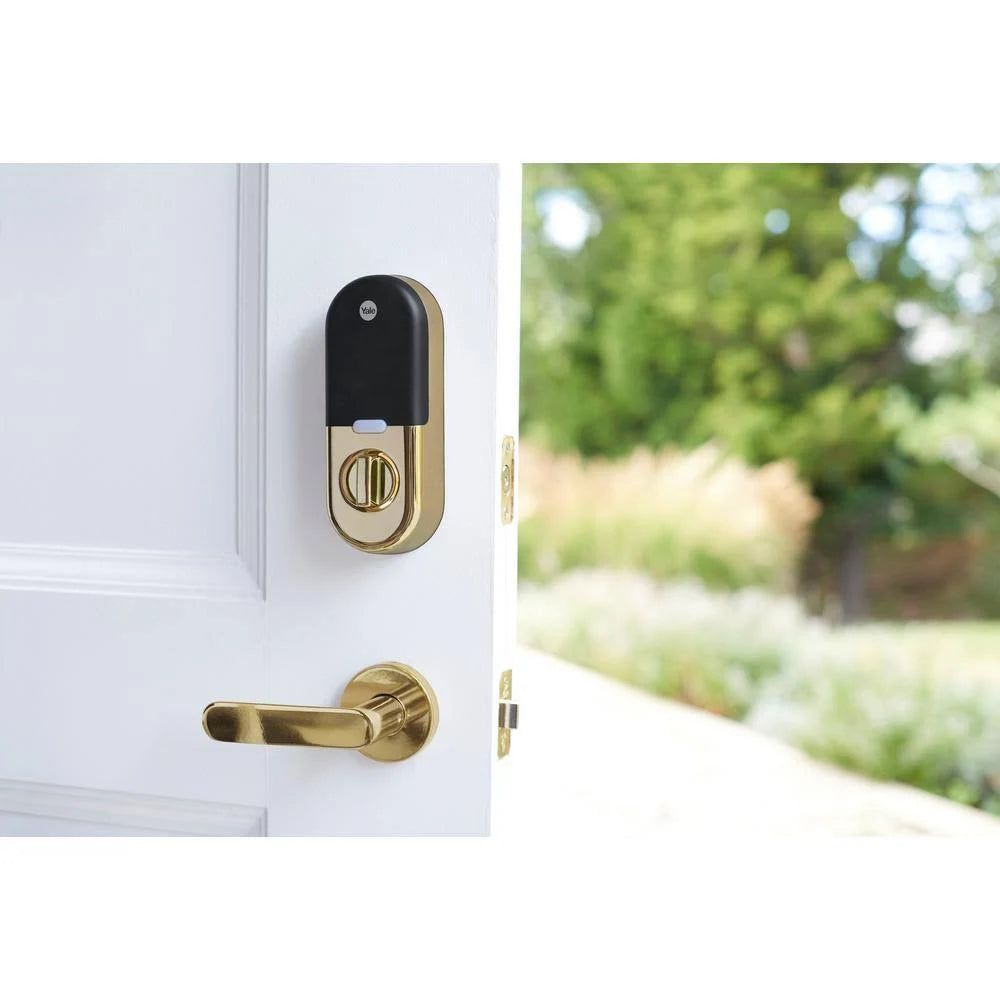 Video Doorbell and Lock in Polished Brass with Nest Connect O3836