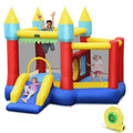 Inflatable Bounce House Slide with Tunnels Ball Pit & 480W Blower S159829