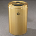 33 Gallon Recycling Receptacle with Satin Brass Top E45250