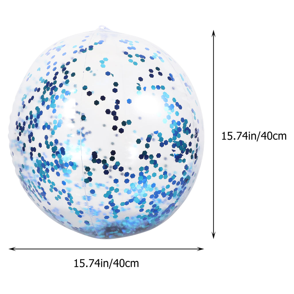 4Pcs Glitter Beach Balls with Inflators H921