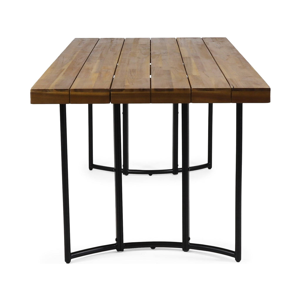 Teak Black Acacia Wood Dining Table K7244