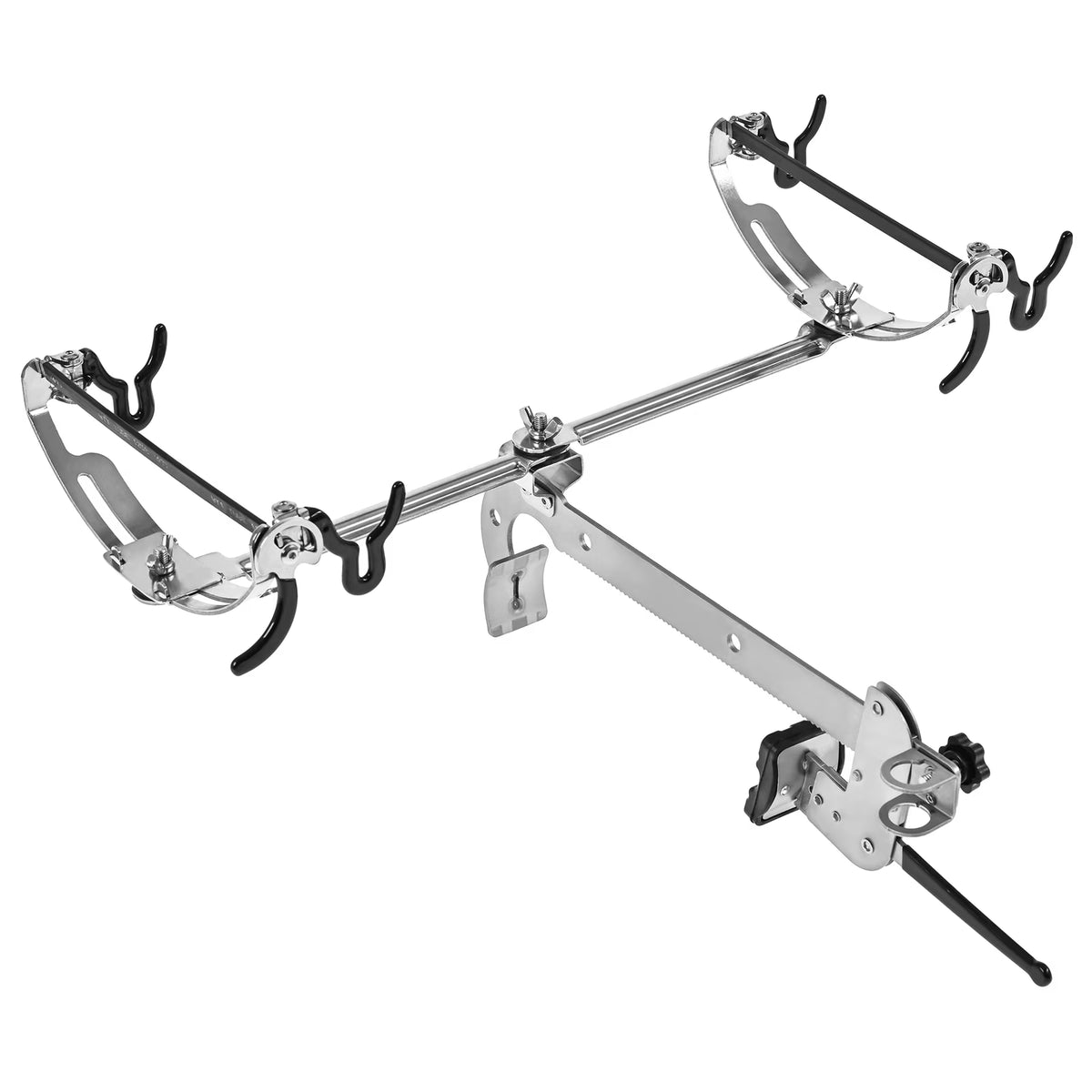 Clamp-on Fishing Rod Holder Boat Mount Railing Bracket Q692262
