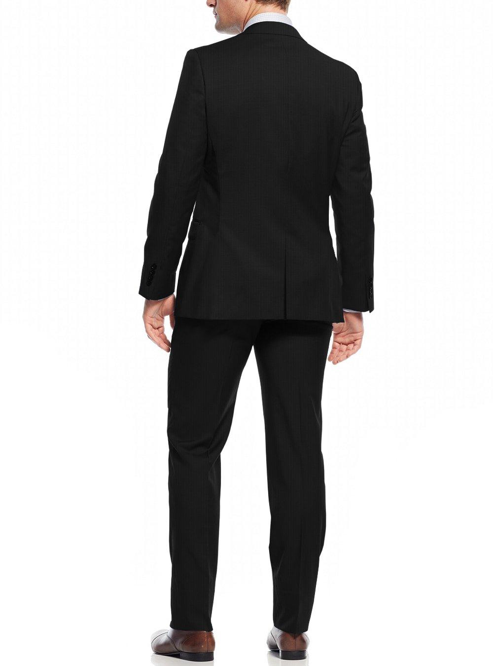 Black Stripe Slim Fit 2 Piece Suit L83919