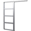 Silver Aluminum Pocket Door Frame F638