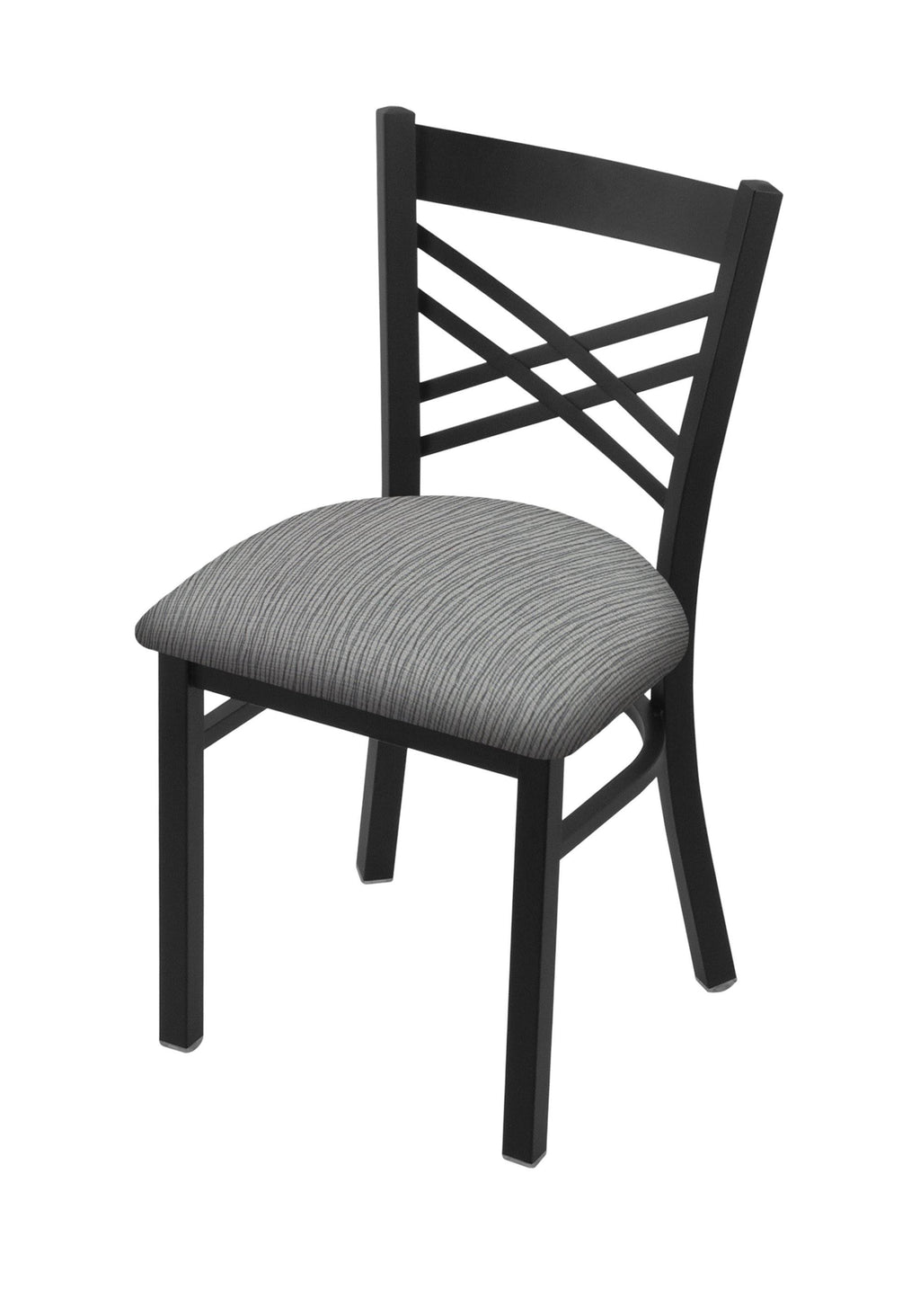 Black Wrinkle Finish Chair with Graph Alpine Seat F480