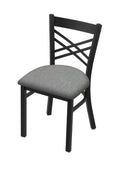 Black Wrinkle Finish Chair with Graph Alpine Seat F480