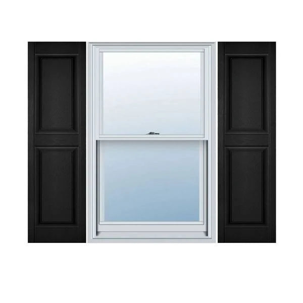 Black Raised Panel Shutters Z801628