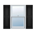 Black Raised Panel Shutters Z801628
