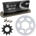 Drive Sprocket Chain Combo 11 Rear 42 Tooth 520NZ Standard 80 Links Pack of 2 F381541