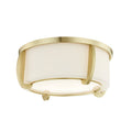 Aged Brass 2 Light Small Flush Mount N629724